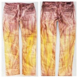 New ROBIN'S JEAN Motard Slim Straight Jeans SZ 40